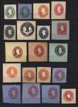 США • XIX-XX век • набор 19 старинных вырезок из ПК • Unused F-VF