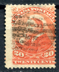 Канада 1893 г. • SC# 46 • 20 c. • Королева Виктория • (выпуск - Оттава) • Used F-VF ( кат.- $125 )
