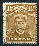 Родезия 1913-1922 гг. • Gb# 206 • 1½ d. • выпуск "Адмирал" • перф. - 15 • стандарт • Used F-VF ( кат. - £7 )