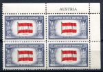 США 1943-4 гг. SC# 919 / 5 c. Австрия / MNH OG VF / кв. блок