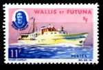 Уоллис и Футуна 1965 г. • SC# 168 • 11 fr. • яхта "Амелия" • MH OG VF ( кат. - $7- )