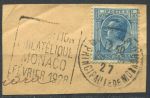 Монако 1924-33 гг. SC# 85 • 1.50 fr. Князь Луи II • Used XF вырезка со СГ