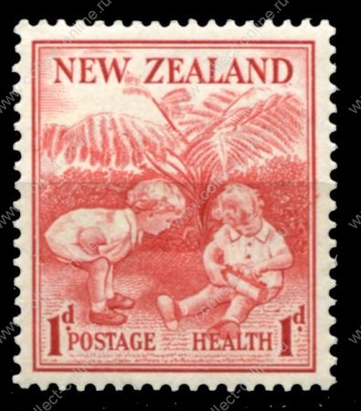 Новая Зеландия 1938г. SC# B13 • 1d. + 1d. • благотворительный выпуск • MNH OG XF ( кат.- $7 )