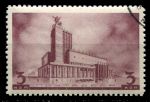 СССР 1937 г. • Сол# 543 • 3 коп. • Архитектура Москвы • Концертный зал • Used(ФГ)/** XF