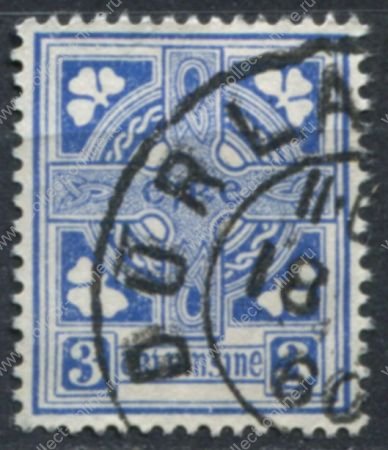 Ирландия 1940-42 гг. SC# 111 • 3p. • крест кельтов • стандарт • Used XF ( кат.- $1,4 )