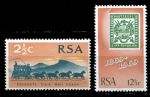 Южная Африка 1969 г. Gb# 297-8 • 100 лет со дня выпуска первой южноафриканской марки • MNH OG XF • полн. серия ( кат.- £3 )