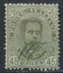 Италия 1890-1891 гг. • SC# 71 • 45 c. • Умберто I • Used VF ( кат.- $10 )