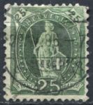 Швейцария 1882-1904 гг. SC# 83 • 25 rp. • "Швейцария" (перф. - 11,5) • стандарт • Used XF ( кат.- $3 )