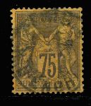 Франция 1877-1890 гг. • SC# 102 • 75 с. • Мир и торговля • стандарт • Used VF ( кат. - $35 )