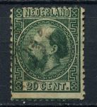 Нидерланды 1867 г. • SC# 10 • 20 c. • король Виллем III • стандарт • Used VF ( кат. - $25 )
