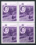 Северное Борнео 1954-1959 гг. • Gb# 376 • 5 c. • Елизавета II основной выпуск • корова • кв. блок • MNH OG XF ( кат. - £4+ )