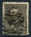 США 1882 г. • SC# 205 • 5 c. • Президент Джеймс Абрахам Гарфилд • Used F-VF ( кат. - $12 )