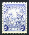 Барбадос 1938-1947 гг. • Gb# 251 • 2½ d. • "Правь Британия" • ультрамарин. • стандарт • MNH OG VF