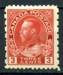 Канада 1931 г. • Sc# 184 • 3 c. • выпуск "Адмирал" • кармин. (перф. - 12х8) • стандарт • MNH OG F-VF ( кат. - $25 )