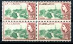 Барбадос 1964-1965 гг. • Gb# 318 • 60 c. • Елизавета II • основной выпуск • очистка днища яхты • кв. блок • MNH OG VF ( кат.- £160+ )