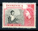 Доминика 1954-1962 гг. • Gb# 144 • 3 c.• Елизавета II • осн. выпуск • Вышивание • MNH OG VF ( кат.- £4 )