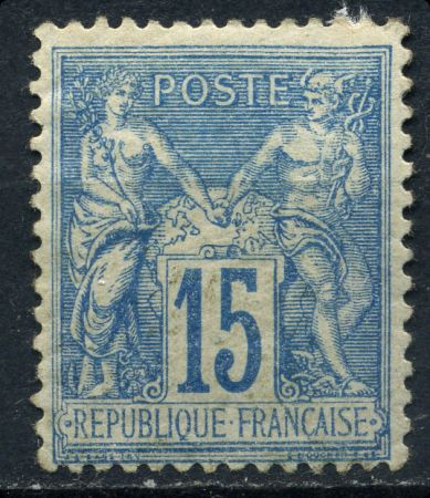 Франция 1877-1890 гг. • Sc# 92 • 15 c. • Мир и торговля • стандарт • MH OG VF ( кат. - $25 )