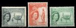 Сомалиленд 1953-1958 гг. • Gb# 137-9 • 5 - 15 c. • Елизавета II основной выпуск • фауна • MNH OG XF ( кат. - £3.00 )