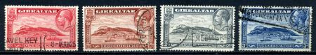 Гибралтар 1931-1933 гг. • Gb# 110-3 • 1 - 3 d. • Георг V • осн. выпуск • скала Гибралтар • полн. серия • Used VF
