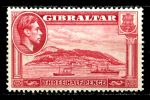 Гибралтар 1938-1951 гг. • Gb# 123 • 1½ d. • Корабли напротив скалы Гибралтар • (перф. - 14) • MNH OG XF ( кат.- £35 ) (1)