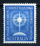 Австралия 1963 г. • GB# 361 • 5 d. • Рождество • MNH OG XF