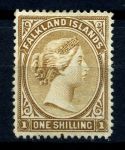 Фолклендские о-ва 1891-1902 гг. • Gb# 38 • 1 sh. • Королева Виктория • стандарт • MNG VF ( кат.- £75-* )
