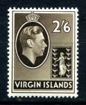 Британские Виргинские о-ва 1938-1947 гг. • Gb# 118 • 2s.6d. • Георг VI • осн. выпуск • мел. бум. •  MLH OG VF ( кат.- £65 )