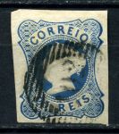 Португалия 1853 г. • Mi# 2 • 25 R. • Мария II • б.з. • Used XF ( кат.- € 35 )