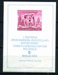ГДР 1954 г. • Mi# Block 10 XII • 20 pf. • День почтовой марки • блок • MNH OG VF ( кат.- € 50 )