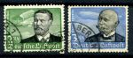 Германия 3-й рейх 1934 г. • Mi# 538-39 • 2 и 3 M. • Отто Лилиенталя, граф Цеппелин • авиапочта • концовки • Used VF ( кат.- €80 )