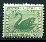 Австралия • Западная Австралия 1905-1912 гг. • Gb# 138 • ½ d. • лебедь • MH OG VF ( кат.- £5 )