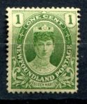 Ньюфаундленд 1911 г. • SC# 104 • 1 c. • Коронация Георга V • Королева Мария • MH OG VF ( кат.- $ 3 )