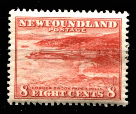 Ньюфаундленд 1932-1938 гг. • Gb# 227 • 8 c. • основной выпуск • бумажная фабрика • MH OG VF ( кат.- £ 3,75 )