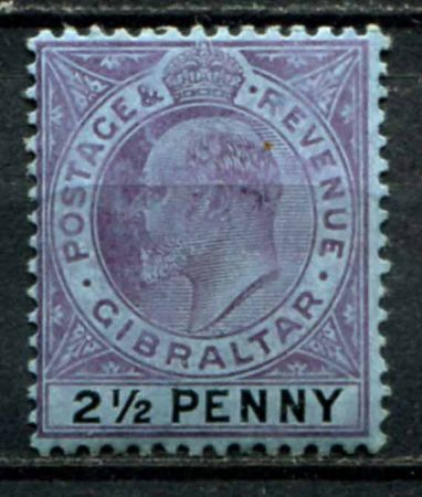 Гибралтар 1904-1908 гг. • Gb# 59 • 2½ d. • Эдуард VII • стандарт • MH OG VF ( кат. - £25 )