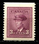 Канада 1942-1943 гг. • Sc# 265 • 3 c. • осн. выпуск • Георг VI • из рулона • MNH OG VF ( кат. - $3.5 )