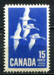 Канада 1963 г. • SC# 415 • 15c. • Канадские гуси • MNH OG VF ( кат. -$2 )