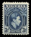 Нигерия 1938-1951 гг. • Gb# 53 • 3 d. • Георг VI • стандарт • MNH OG XF