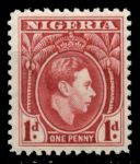 Нигерия 1938-1951 гг. • Gb# 50a • 1 d. • Георг VI • стандарт • MNH OG VF