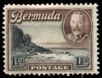 Бермуды 1936-1947 гг. • Gb# 100 • 1½ d. • Георг V • основной выпуск • южный берег • Used VF