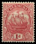 Бермуды 1922-1934 гг. • Gb# 78 • 1 d. • парусник • тип I • стандарт • MH OG VF ( кат. - £20 )