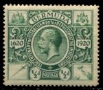 Бермуды 1921 г. • Gb# 75 • ½ d. • 300-летие губернаторства на островах • Георг V • MH OG VF ( кат. - £4 )