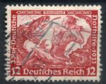 Германия 3-й рейх 1933 г. • MI# 504 • 12 + 5 пф. • Оперы Вагнера • "Зигфрид" • Used VF ( кат. - €5 )