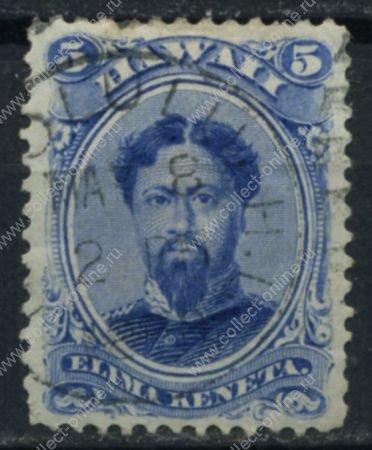 Гаваи 1882 г. • SC# 39 • 5 c. • король Камехамеха V • Used XF-