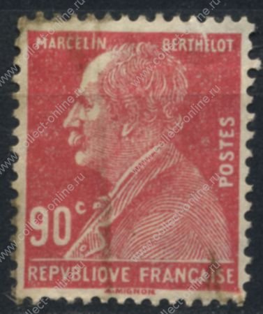 Франция 1927 г. • SC# 242 • 90 c. • Марселен Бертло(химик) • 100 лет со дня рождения • Used VF