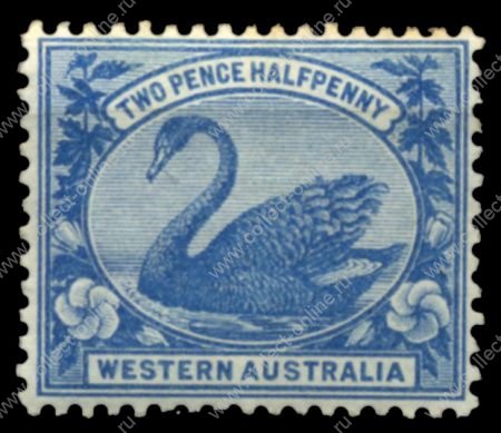 Австралия • Западная Австралия 1898-1907 гг. • Gb# 114 • 2½ d. • лебедь • MH OG VF ( кат.- £15 )
