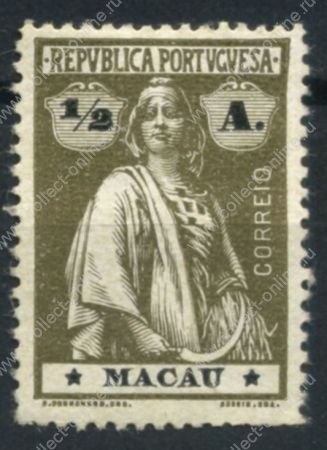 Макао • 1913 г. • SC# 210 • ½ a. • богиня Церера • стандарт • MH OG VF-