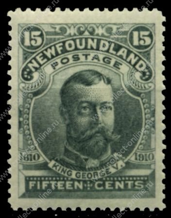 Ньюфаундленд 1911 г. • SC# 103 • 15 c. • 300-летие колонизации • Георг V • MLH OG XF ( кат.- $ 75 )