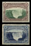 Южная Родезия 1935-1941 гг. • Gb# 35a,b • 2 и 3 d. • перф: 14 • водопад Виктория • полн. серия • MH OG VF ( кат. - £7 )