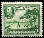 Британская Гвиана 1934-1940 гг. • Gb# 288 • 1 c. • Георг V основной выпуск • обработка рисового поля • MNH OG VF