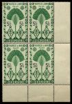 Мадагаскар 1943 г. • Iv# 276 • 5 fr. • осн. выпуск • стилизованное дерево путешественников • MNH OG* XF • кв. блок (кат. - €4 )